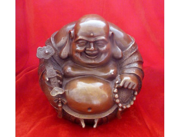brass laughing buddha 